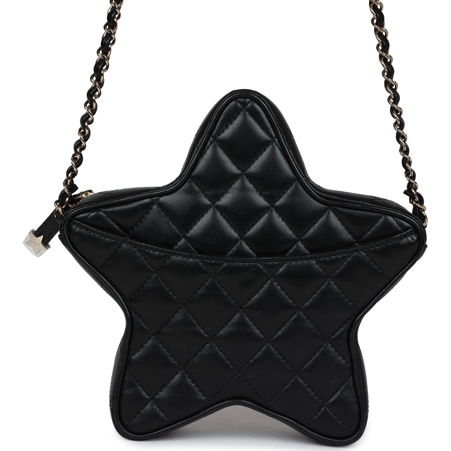 Chanel Star Bag Black Lambskin Light Gold Hardware