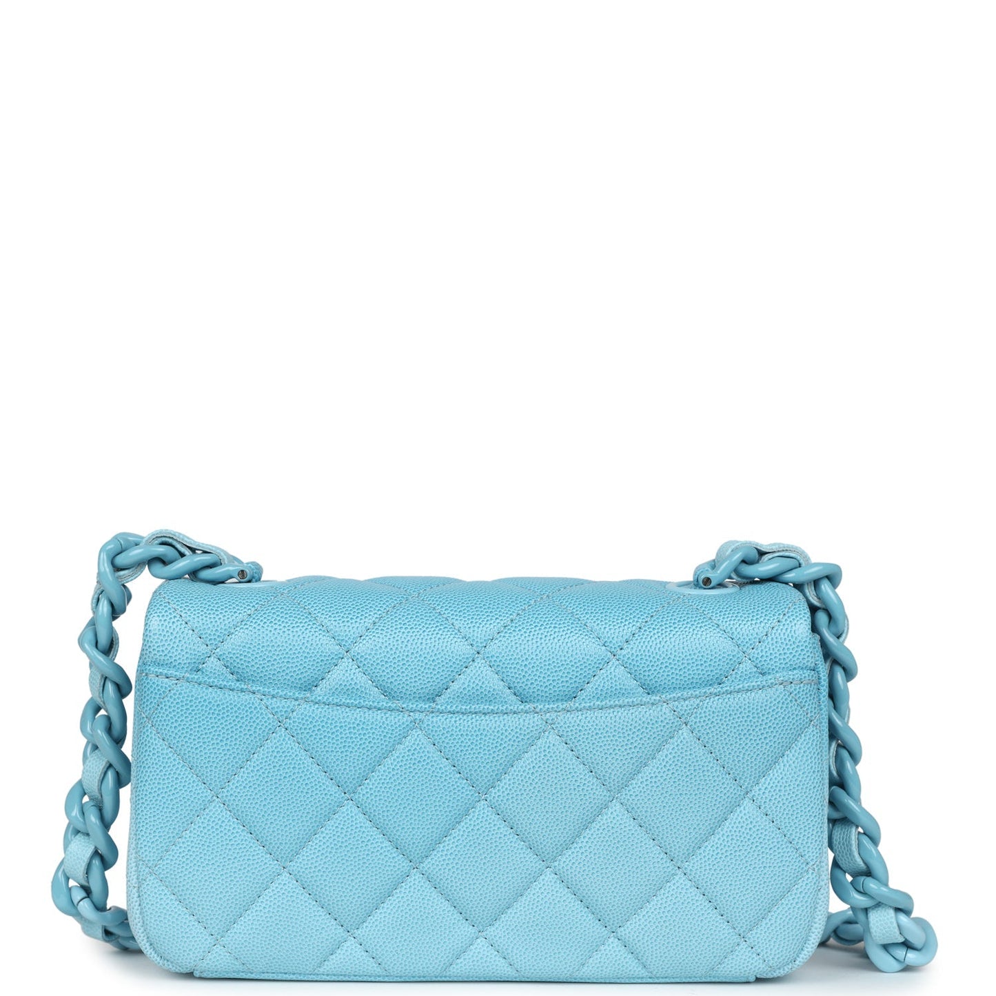 Chanel Mini Flap Bag Blue Ombre Caviar Lacquered Metal Hardware