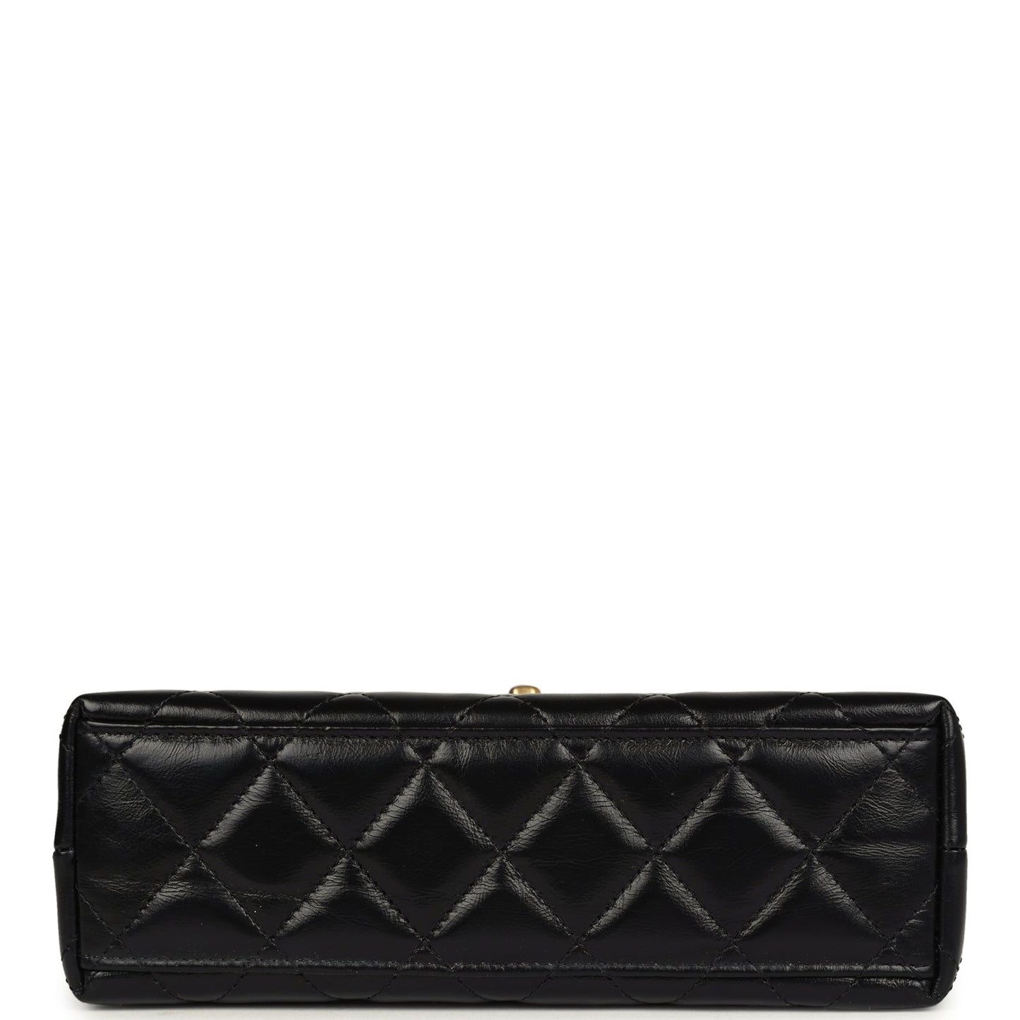 Chanel Small Kelly Shopper Black Aged Calfskin Brushed Gold Hardware