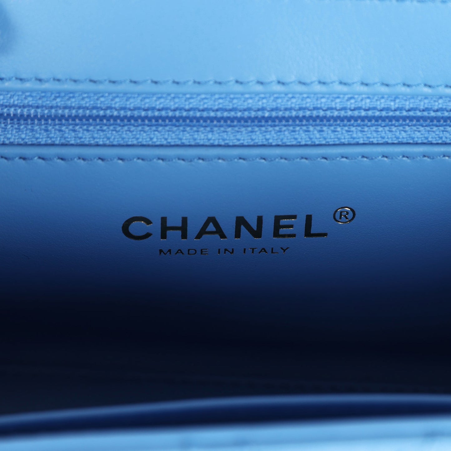 Chanel Small Kelly Shopper Blue Shiny Aged Calfskin Brushed Gold Hardware