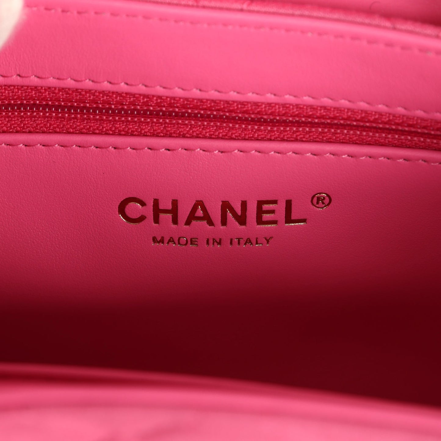 Chanel Small Kelly Dark Pink Jersey Brushed Gold Hardware