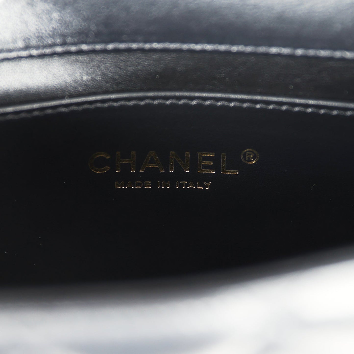 Chanel Small Perfect Fit Flap Bag Black Shiny Calfskin Brushed Gold Hardware