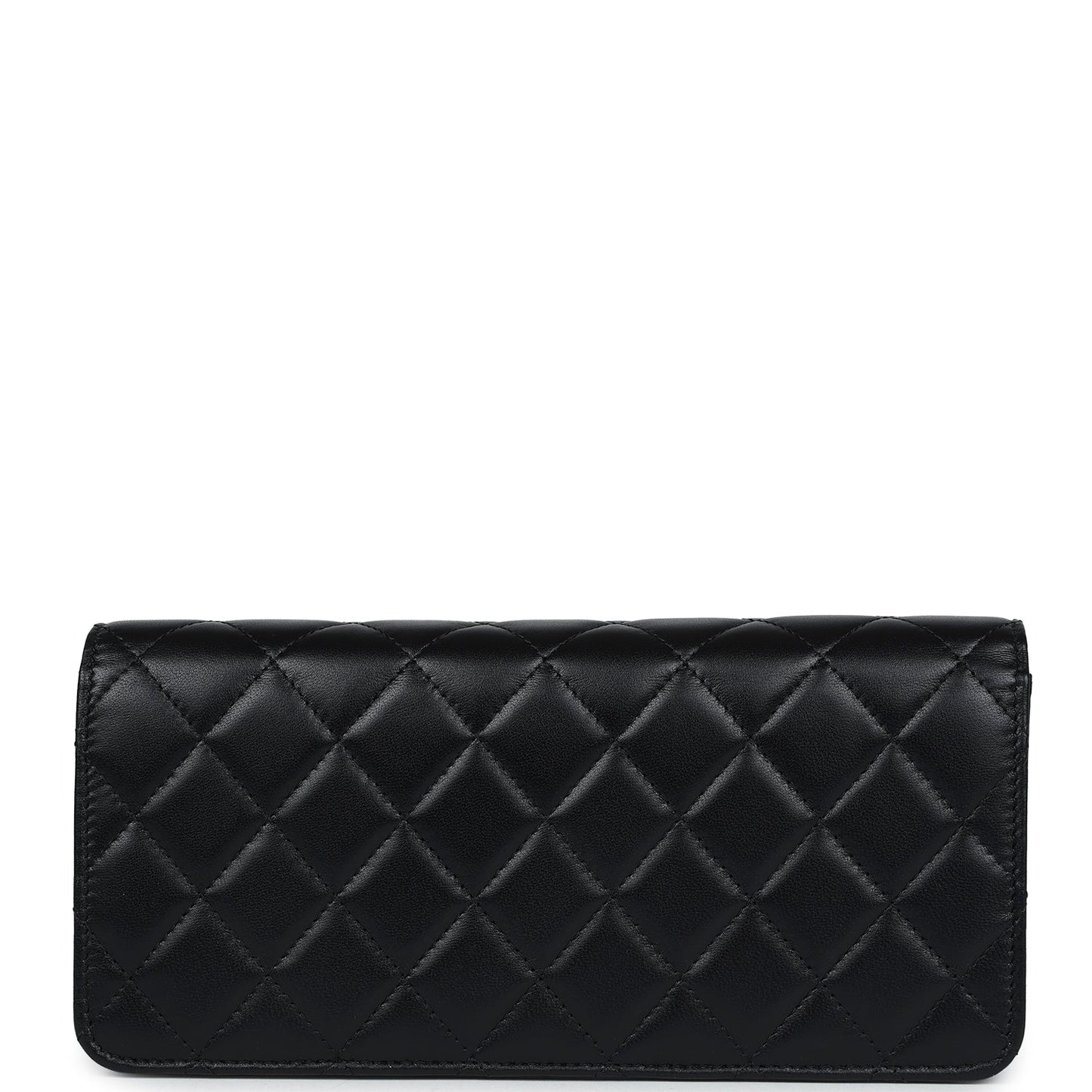 Chanel Small Pearl Clutch with Chain Black Lambskin Gold Hardware