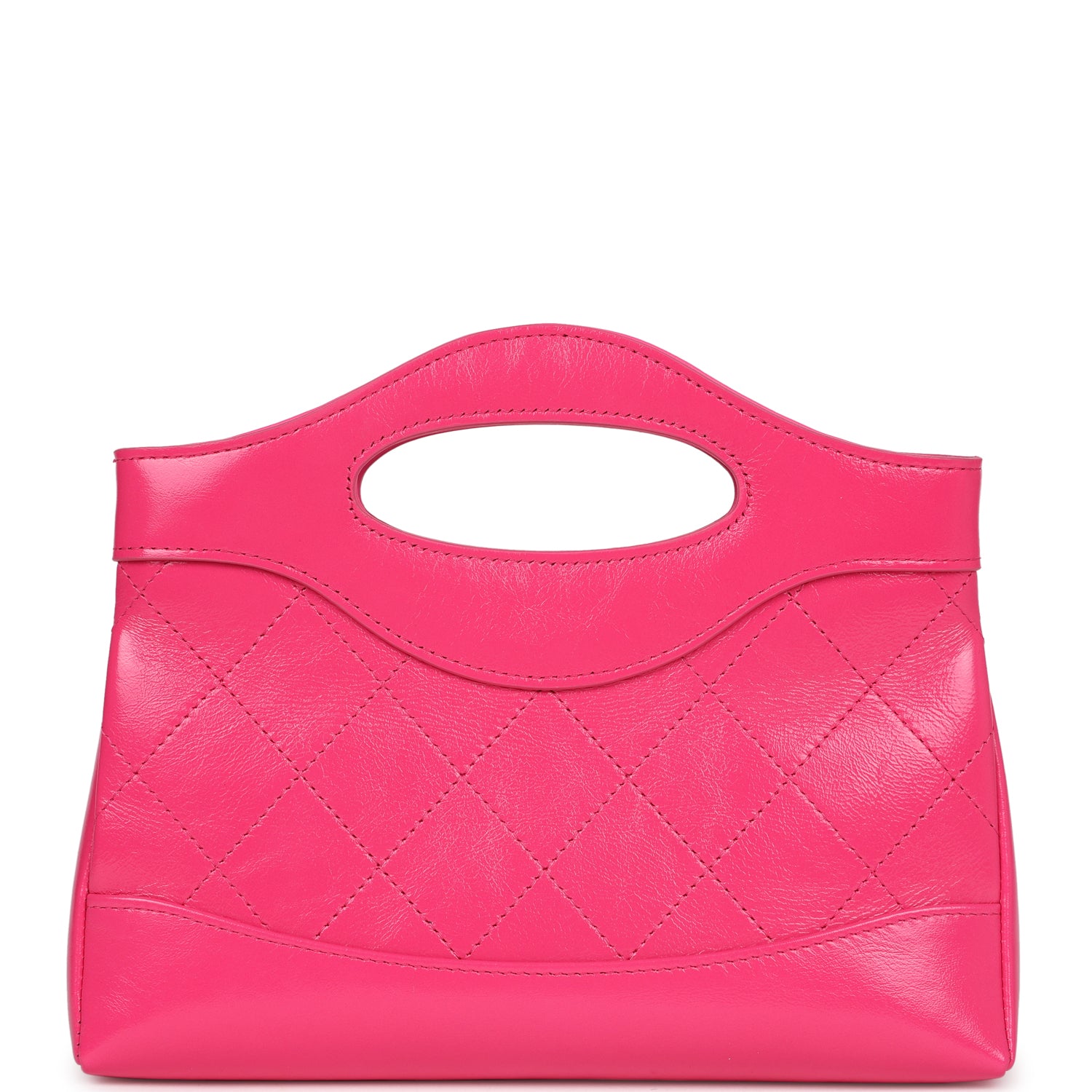 Pre-owned Chanel Nano 31 Shopper Hot Pink Shiny Aged Calfskin Gold Hardware - Bob Flawless Skincare 