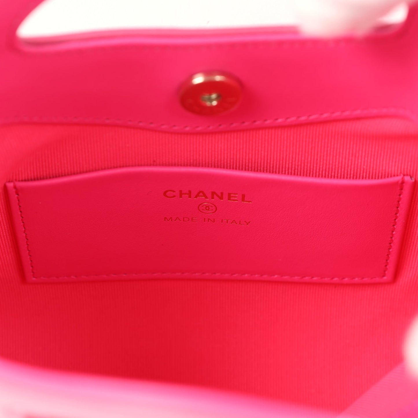 Pre-owned Chanel Nano 31 Shopper Hot Pink Shiny Aged Calfskin Gold Hardware - Bob Flawless Skincare 