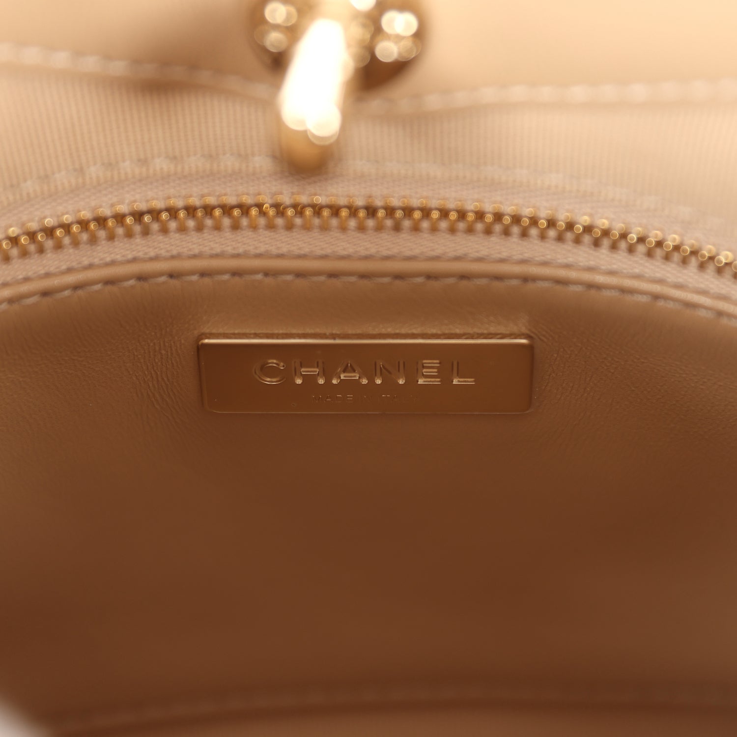 Chanel Small 31 Shopper Dark Beige Lambskin Light Gold Hardware - Bob Flawless Skincare 