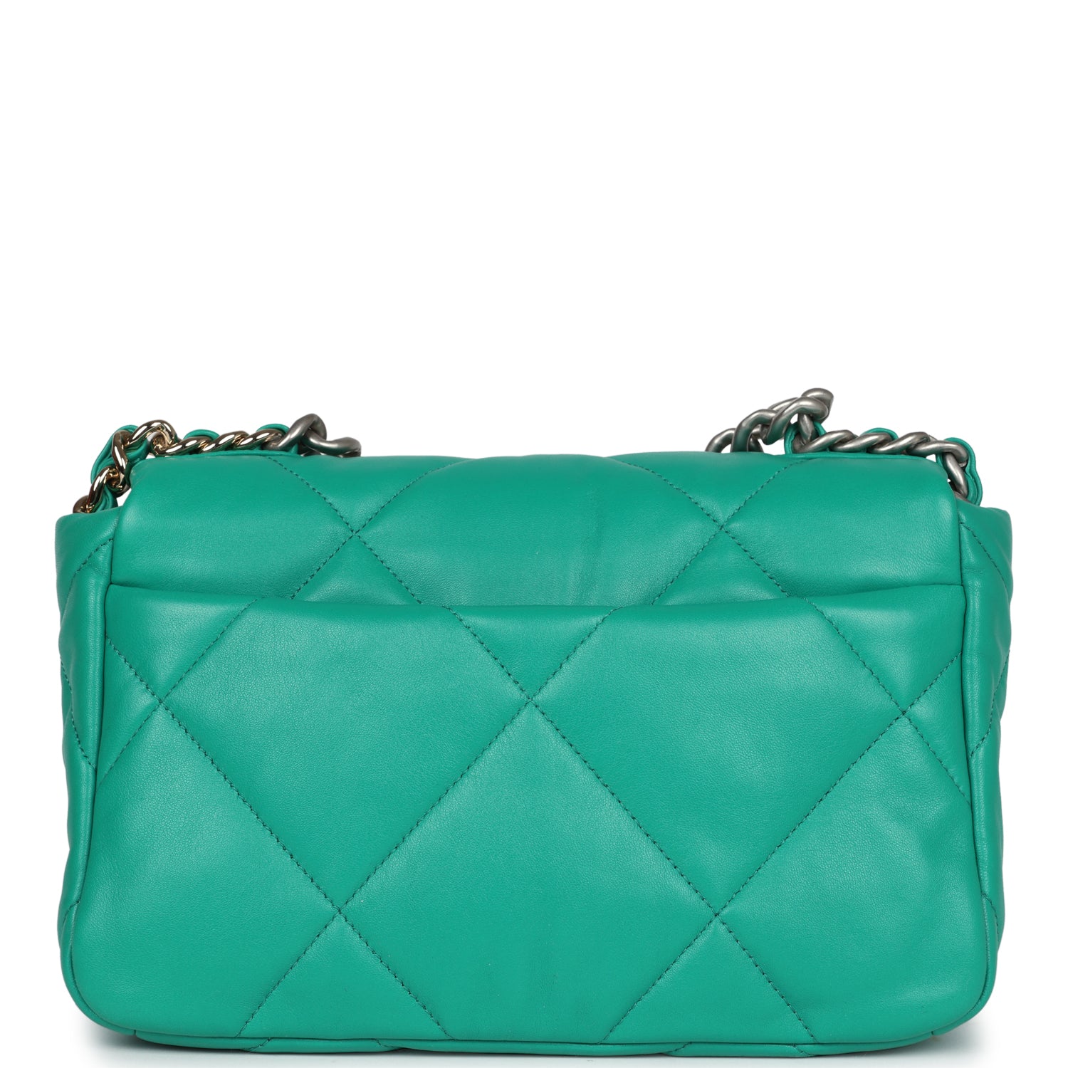 Chanel Medium 19 Flap Green Lambskin Mixed Metal Hardware - Bob Flawless Skincare 