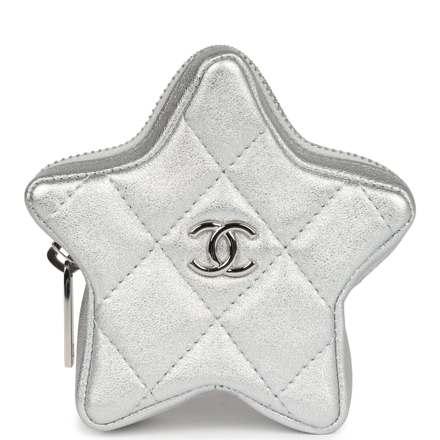 Chanel Star Charm Silver Metallic Lambskin Silver Hardware - Bob Flawless Skincare 