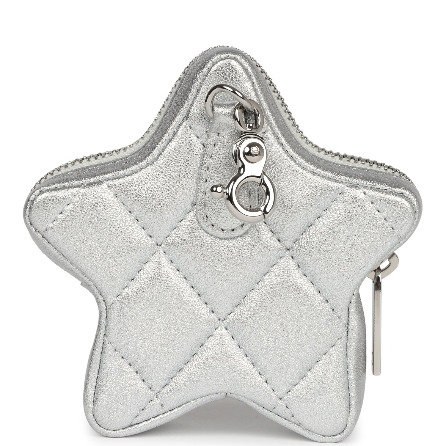 Chanel Star Charm Silver Metallic Lambskin Silver Hardware - Bob Flawless Skincare 