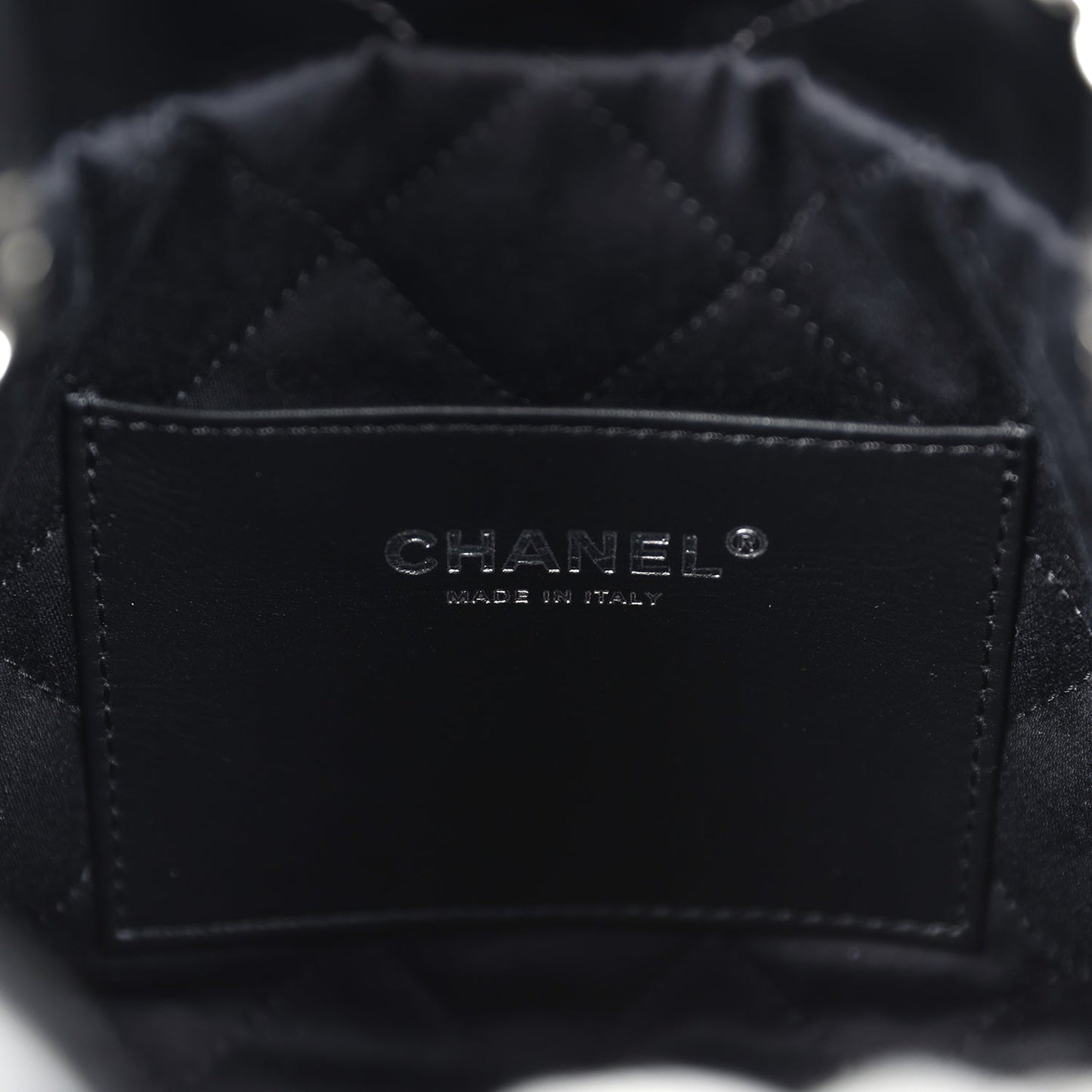 Chanel Mini 22 Hobo Black and Silver Ombre Metallic Calfskin Lacquered Metal Hardware - Bob Flawless Skincare 