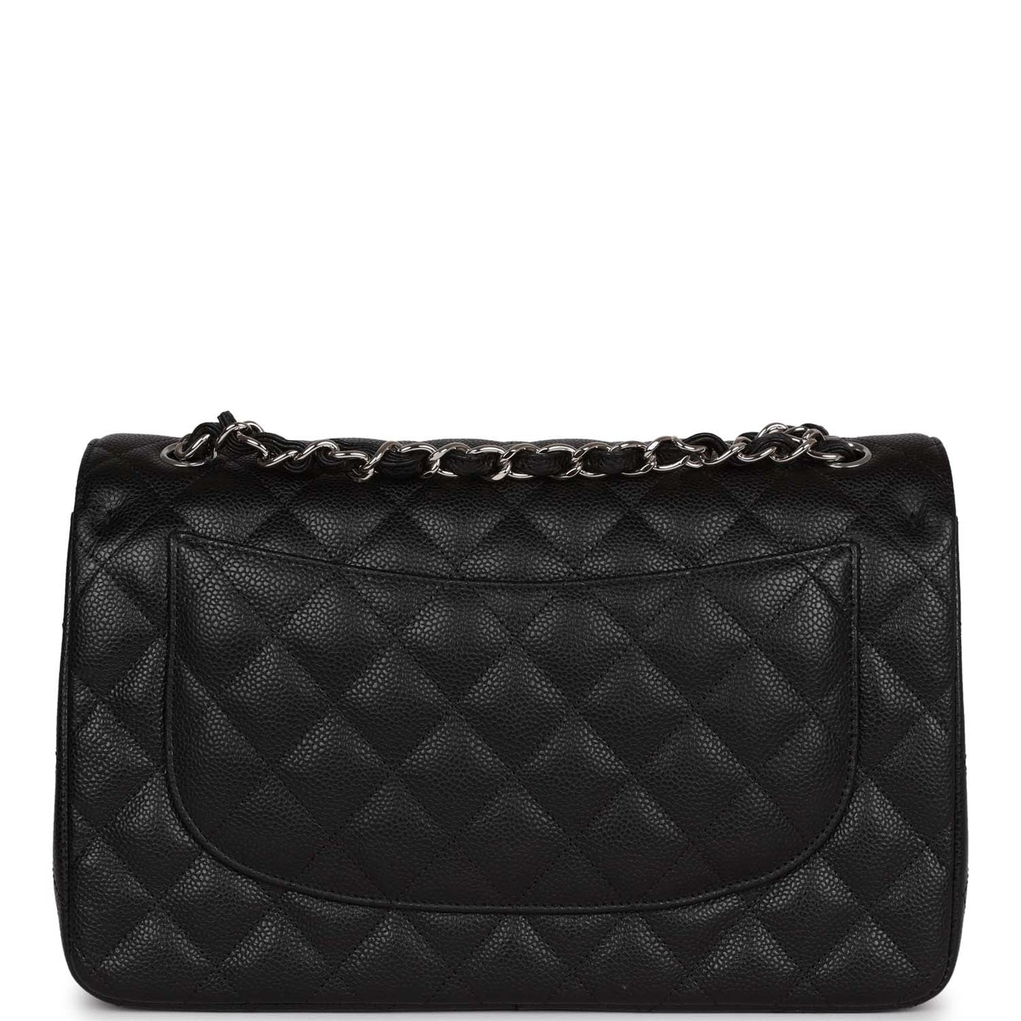 Chanel Jumbo Classic Double Flap Black Caviar Silver Hardware