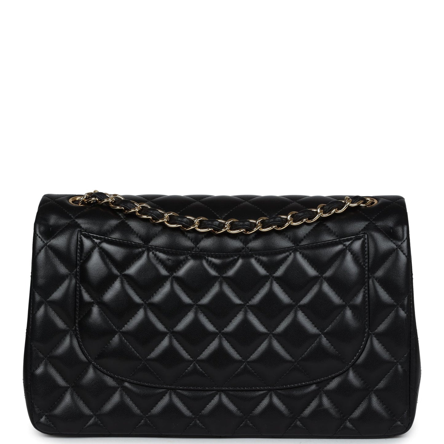 Chanel Jumbo Classic Double Flap Black Lambskin Gold Hardware