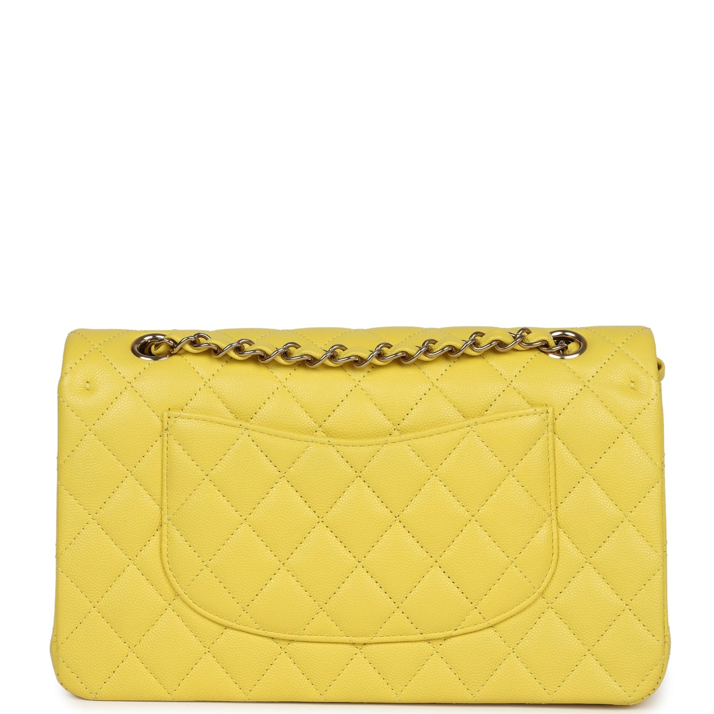 Chanel Medium Classic Double Flap Yellow Caviar Light Gold Hardware