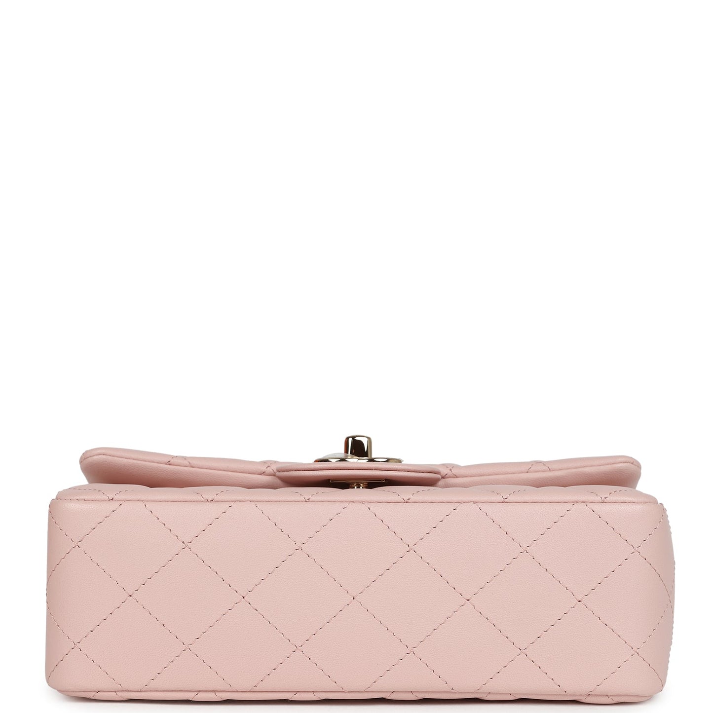 Chanel Mini Rectangular Flap Light Pink Lambskin Gold Hardware