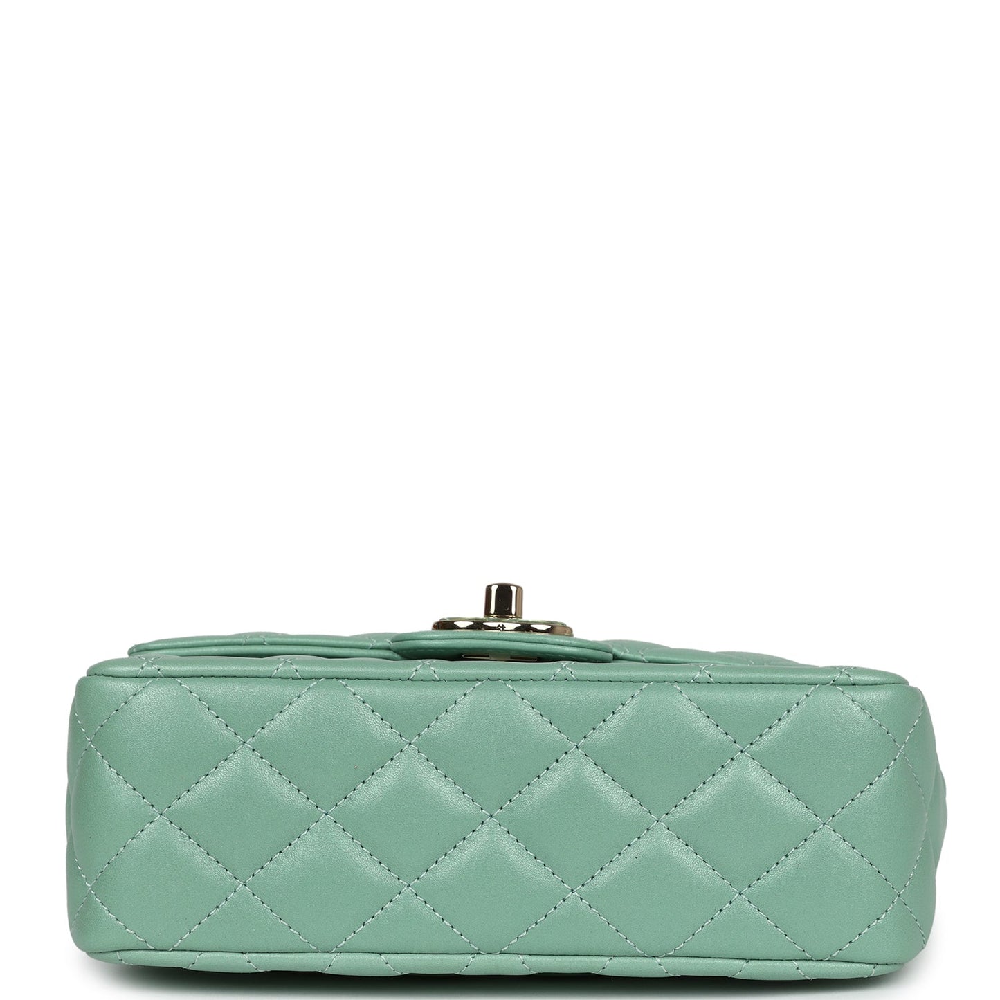 Chanel Candy Heart Mini Flap Bag Turquoise Lambskin Enamel and Light Gold Hardware