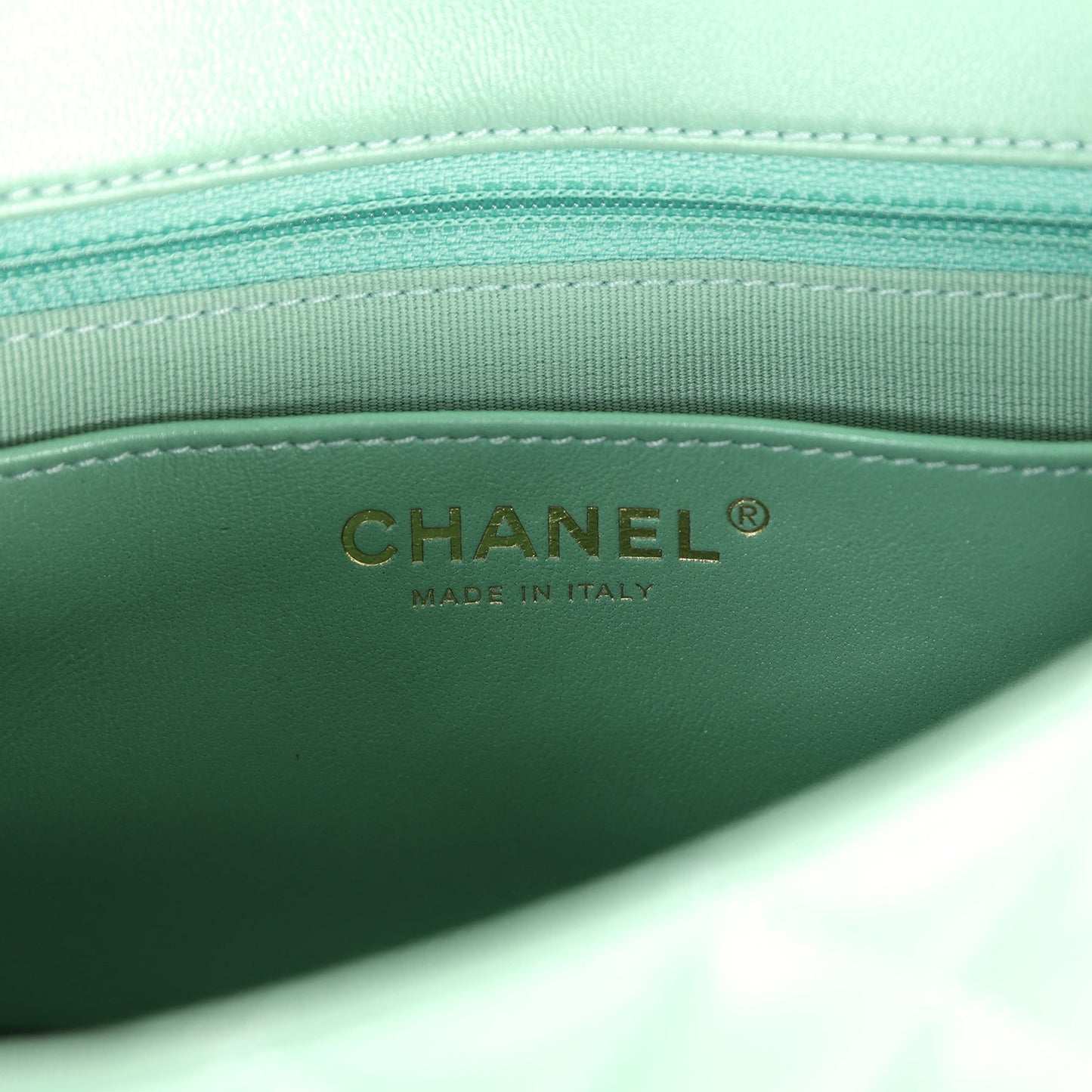 Chanel Candy Heart Mini Flap Bag Turquoise Lambskin Enamel and Light Gold Hardware