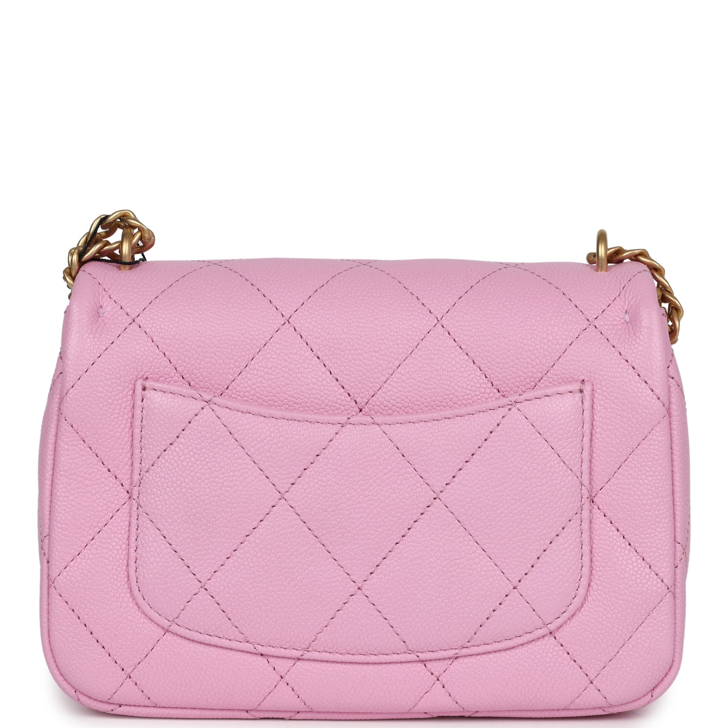 Chanel Mini Sweetheart Crush Square Flap Bag Pink Caviar Aged Gold Hardware - Bob Flawless Skincare 