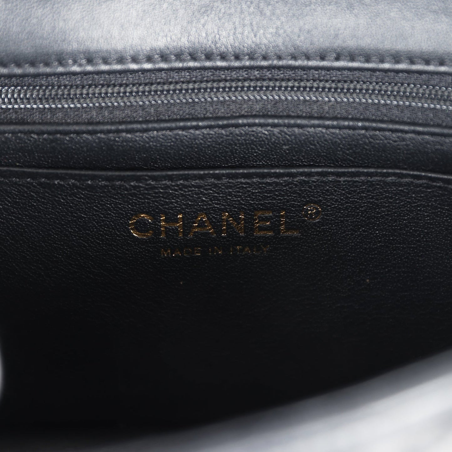 Pre-owned Chanel Mini Rectangular Flap with Top Handle Black Lambskin Light Gold Hardware - Bob Flawless Skincare 