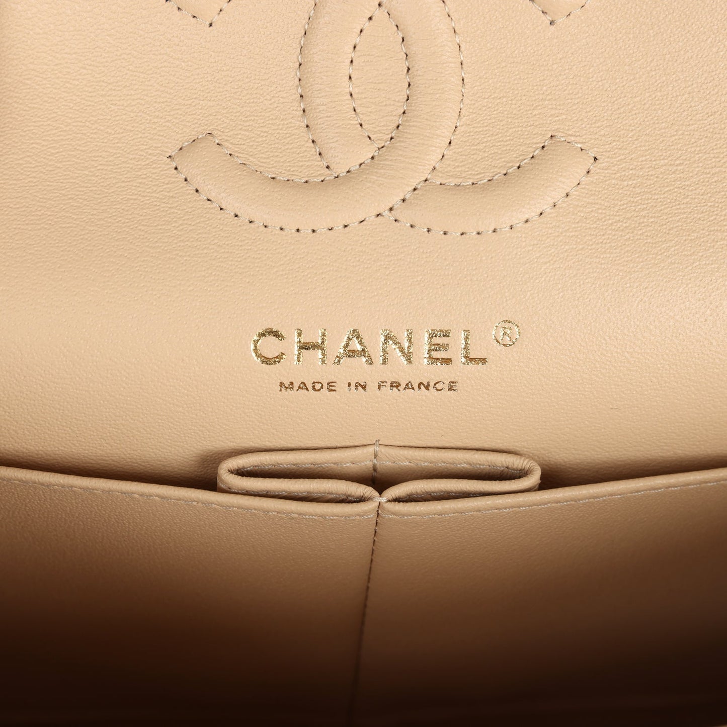 Chanel Small Classic Double Flap Bag Beige Caviar Gold Hardware - Bob Flawless Skincare 