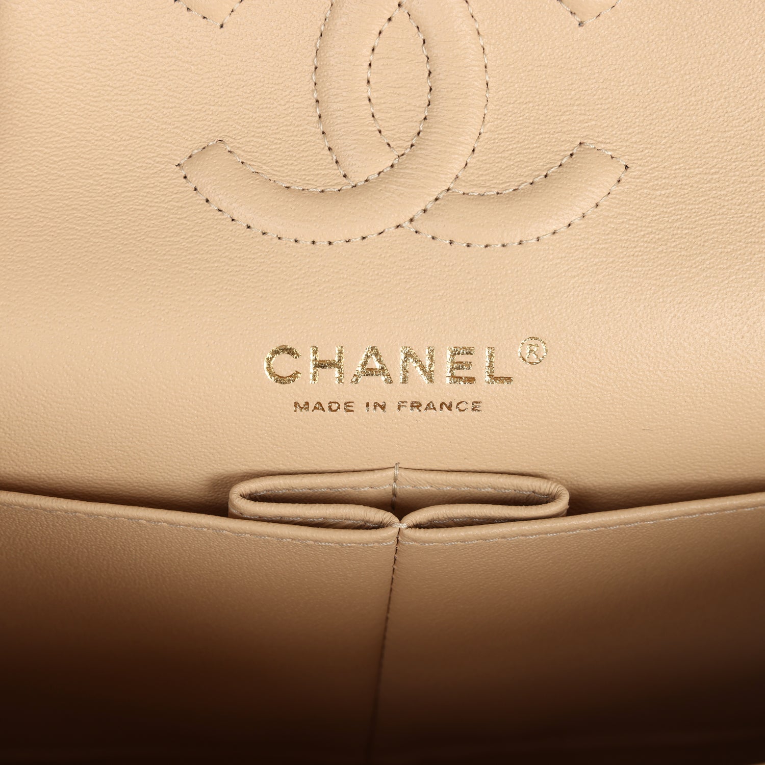 Chanel Small Classic Double Flap Bag Beige Caviar Gold Hardware - Bob Flawless Skincare 