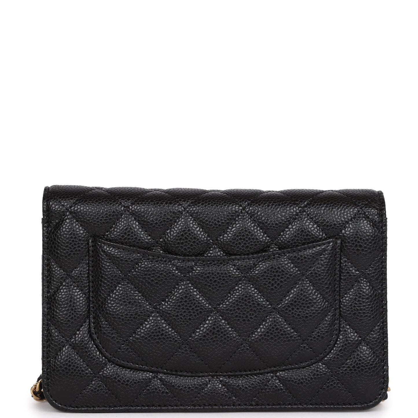 Chanel Wallet On Chain WOC Black Caviar Gold Hardware