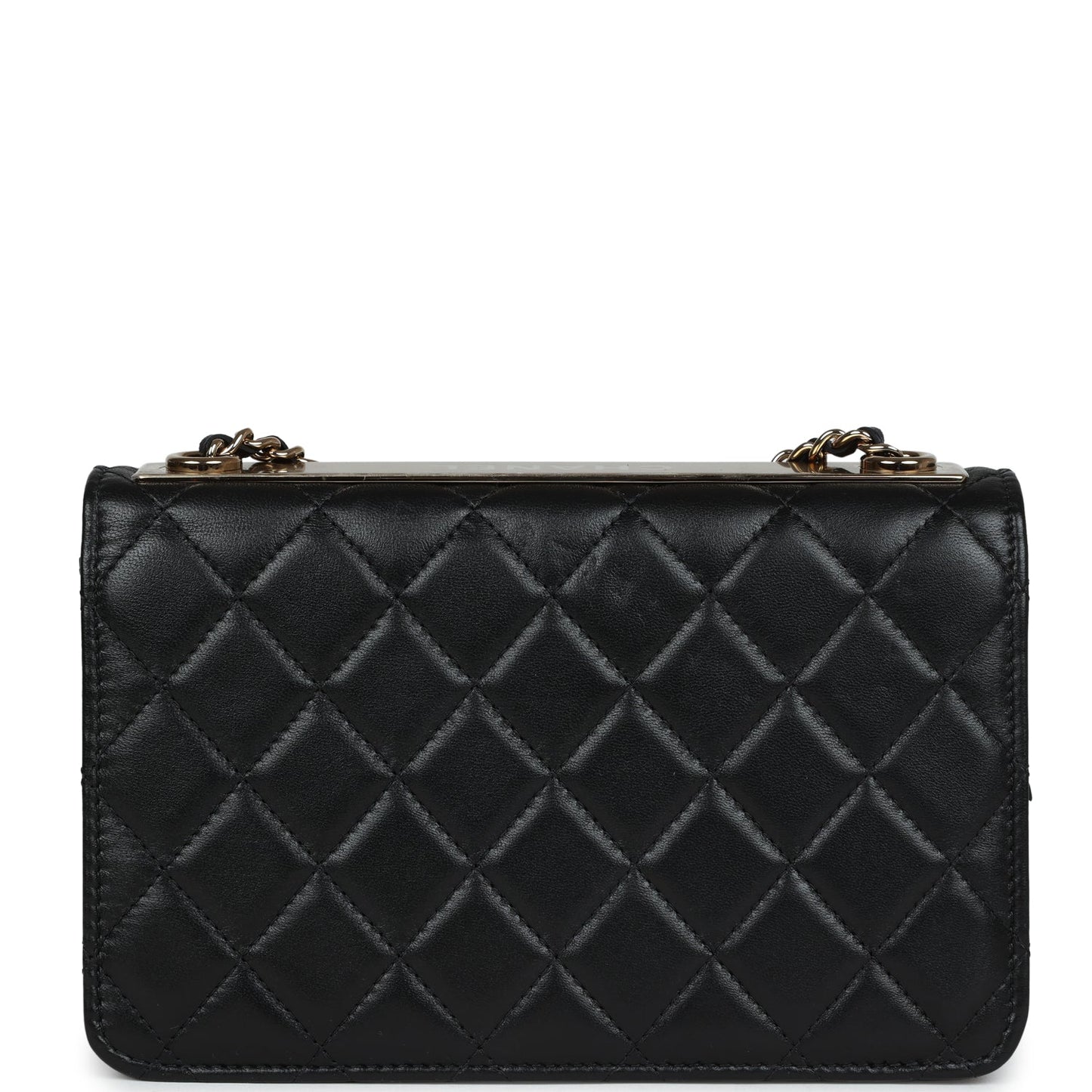 Chanel Trendy CC Wallet On Chain WOC Black Lambskin Gold Hardware