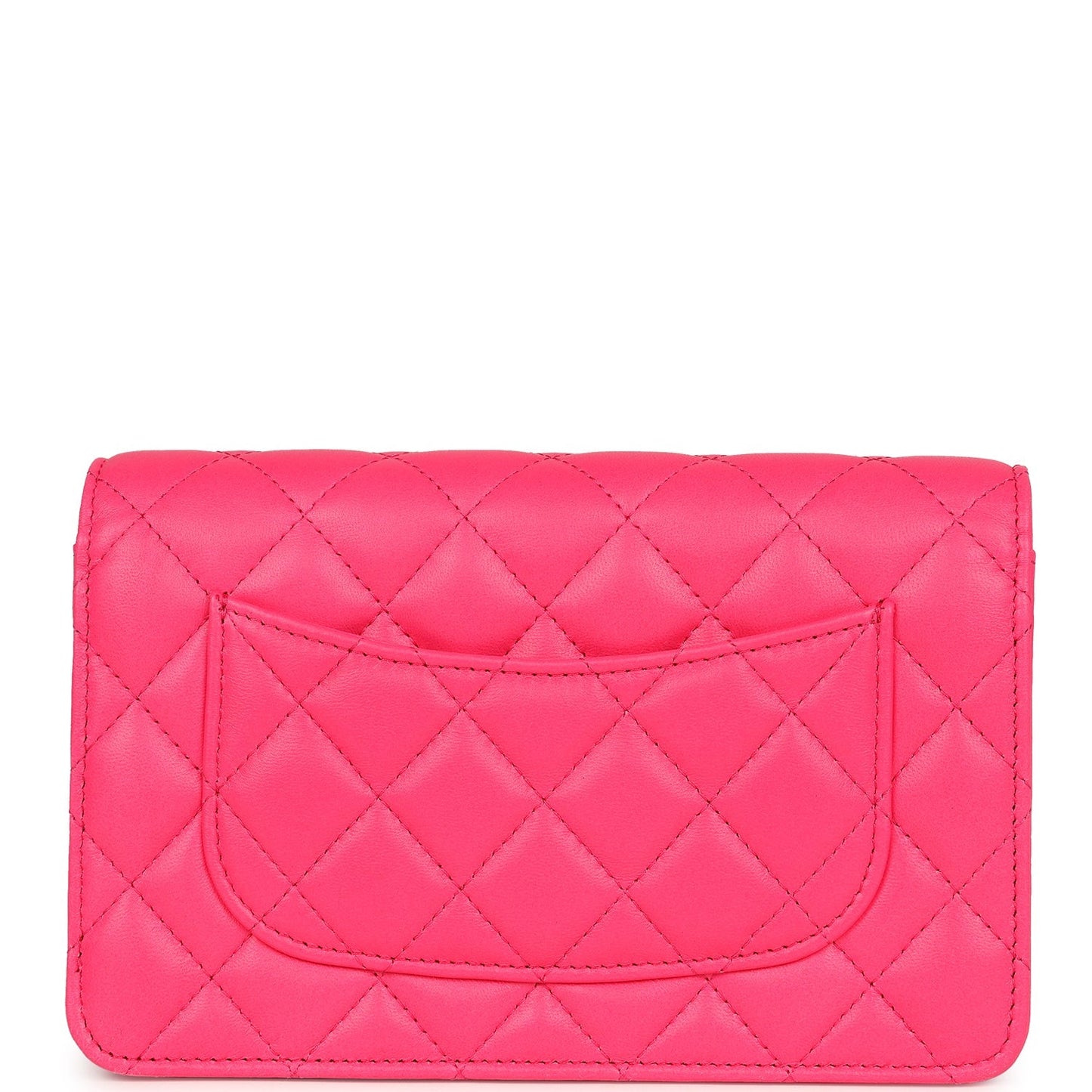 Chanel Wallet on Chain WOC Hot Pink Lambskin Ombre Mixed Metal Hardware