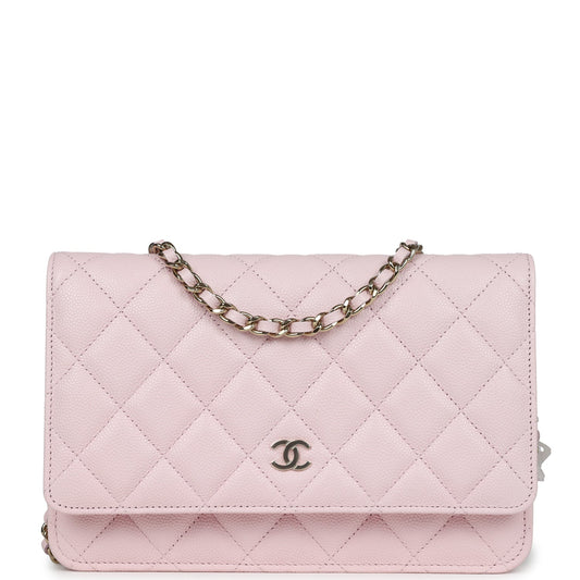 Chanel Classic Wallet on Chain WOC Light Pink Caviar Gold Hardware