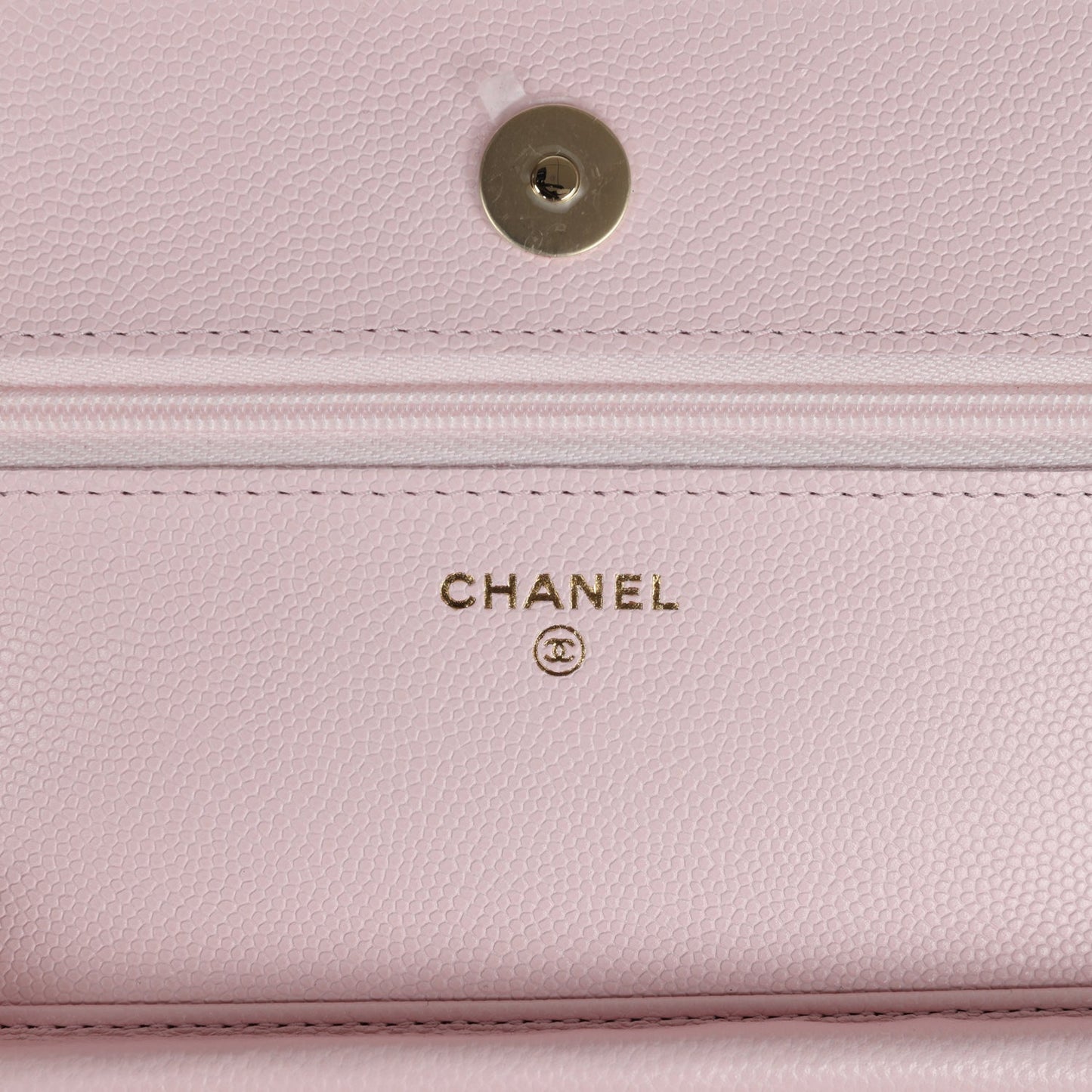 Chanel Classic Wallet on Chain WOC Light Pink Caviar Gold Hardware