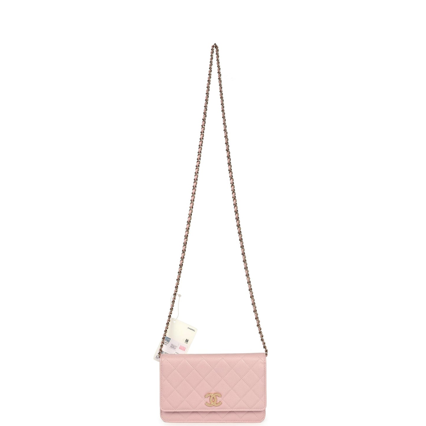 Chanel Wallet on Chain WOC Pink Caviar Gold Hardware