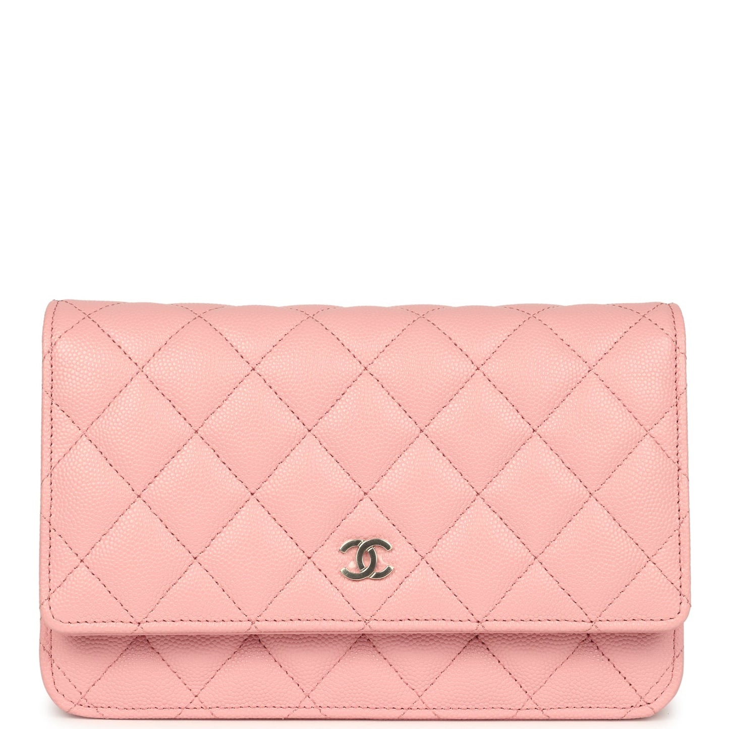 Chanel Wallet On Chain WOC Light Pink Caviar Light Gold Hardware