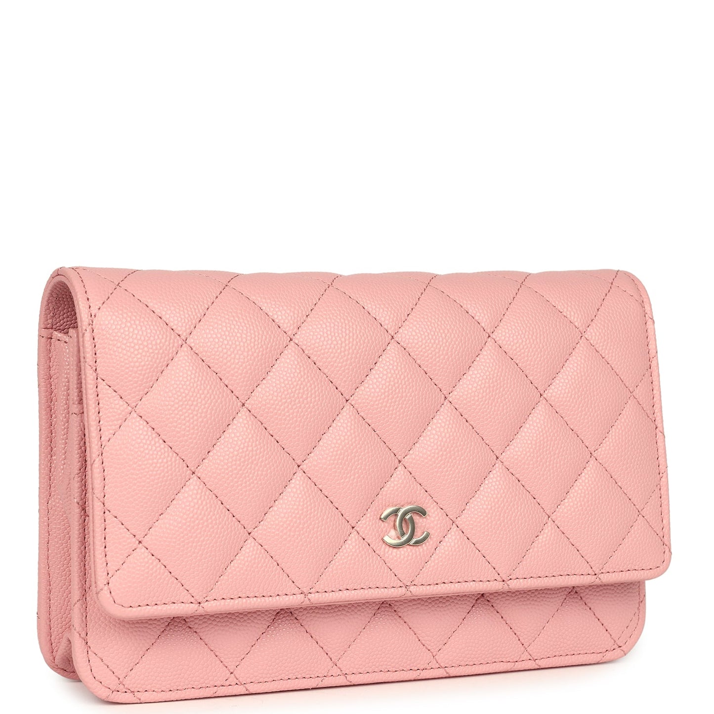 Chanel Wallet On Chain WOC Light Pink Caviar Light Gold Hardware