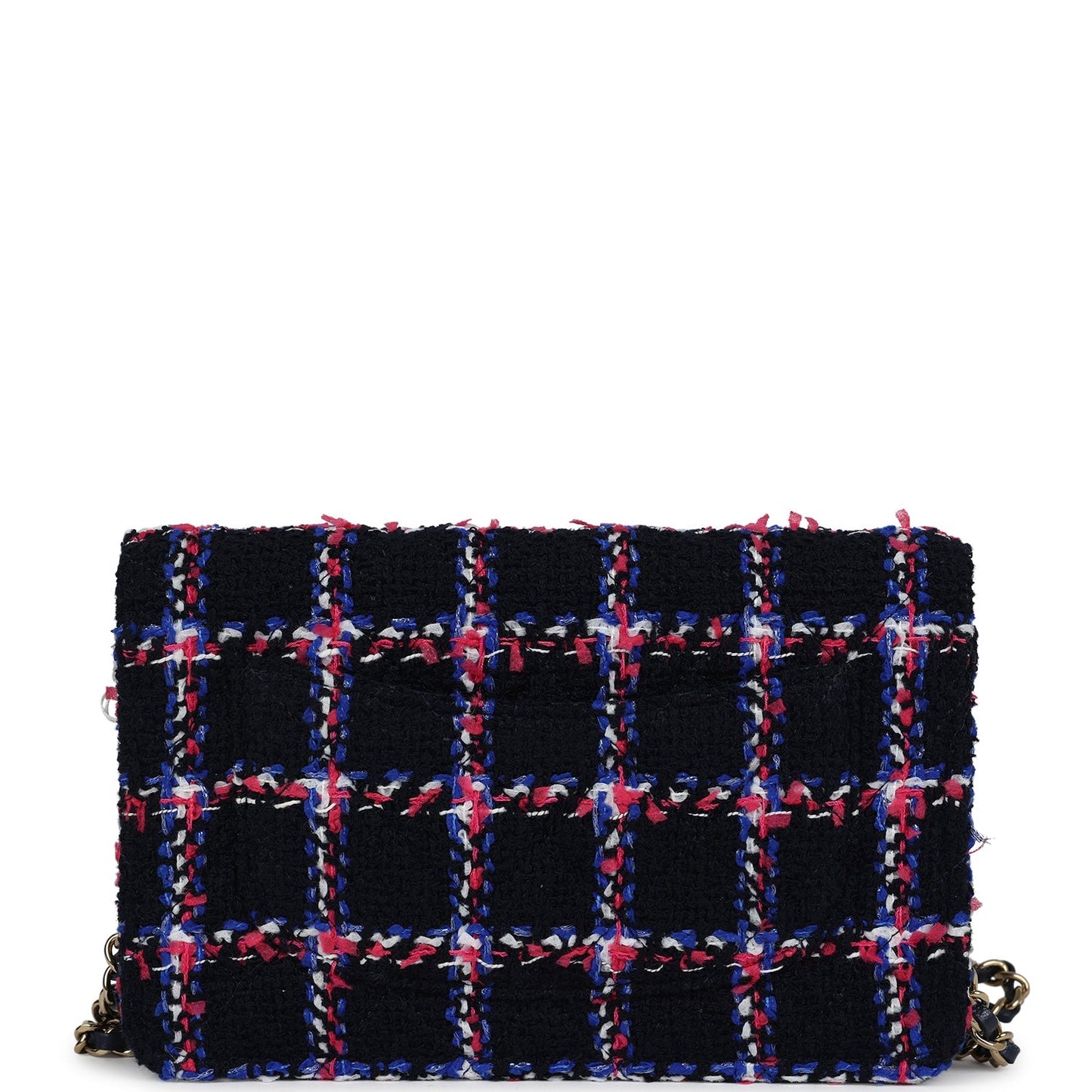 Chanel Wallet On Chain WOC Navy Multicolored Tweed Gold Hardware - Bob Flawless Skincare 