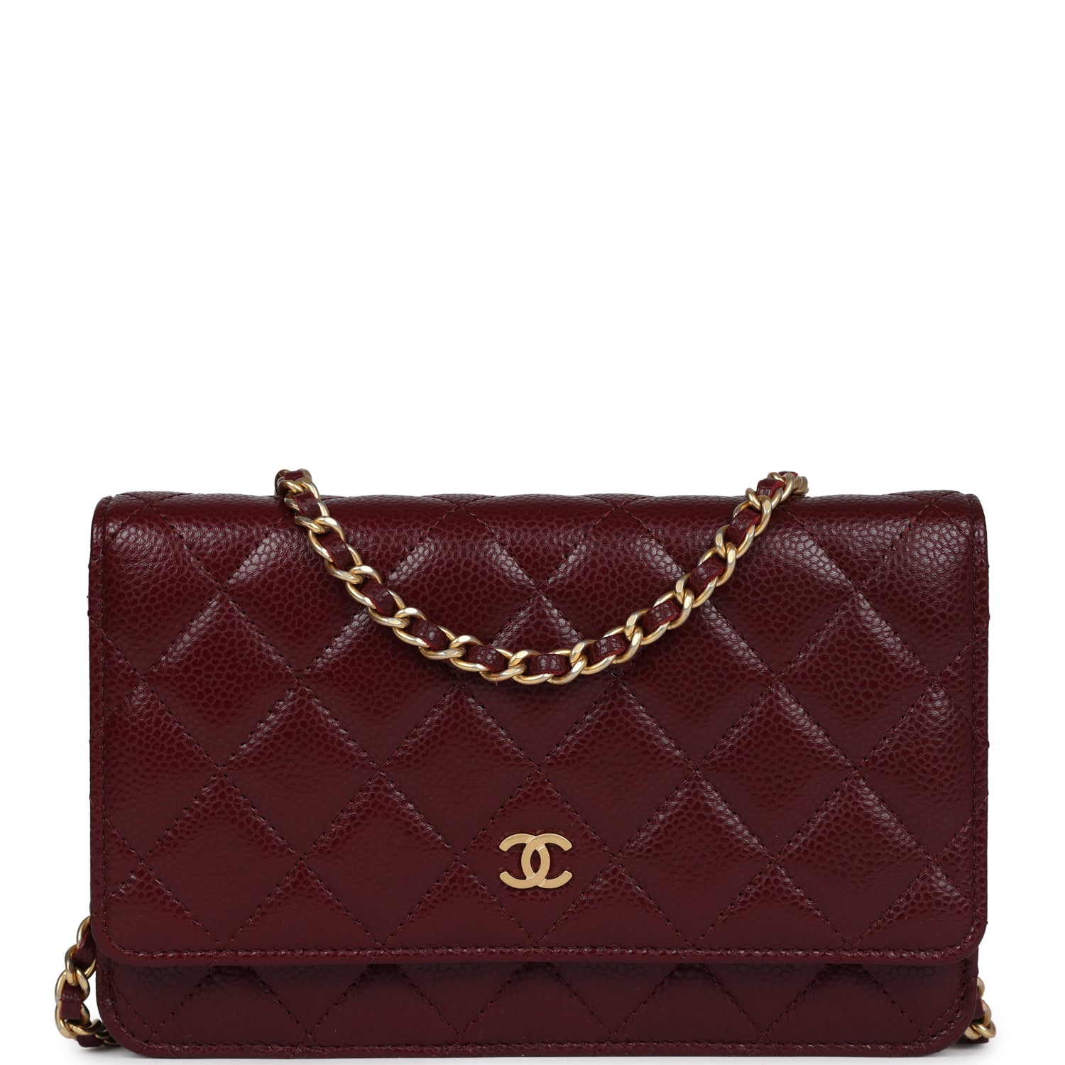 Chanel Classic Wallet On Chain WOC Burgundy Caviar Gold Hardware - Bob Flawless Skincare 