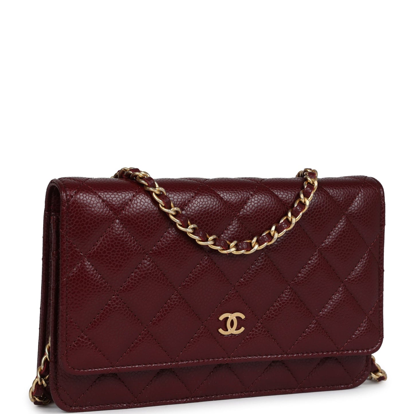 Chanel Classic Wallet On Chain WOC Burgundy Caviar Gold Hardware - Bob Flawless Skincare 