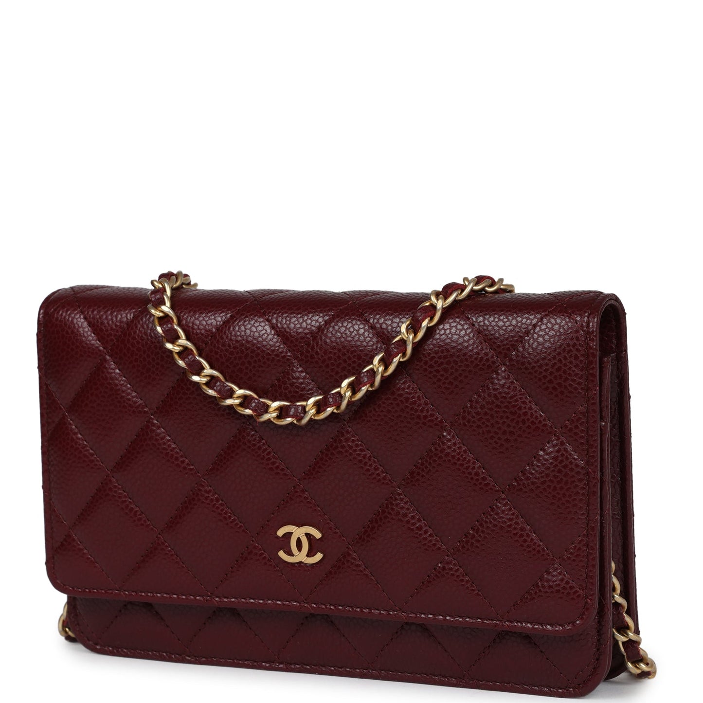 Chanel Classic Wallet On Chain WOC Burgundy Caviar Gold Hardware - Bob Flawless Skincare 