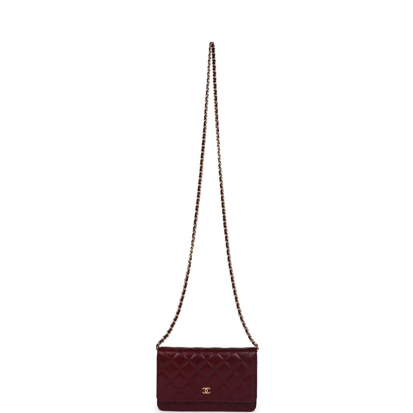 Chanel Classic Wallet On Chain WOC Burgundy Caviar Gold Hardware - Bob Flawless Skincare 