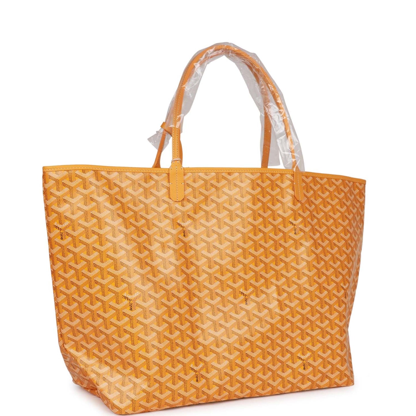 Goyard Goyardine Yellow St. Louis GM Tote Bag Palladium Hardware