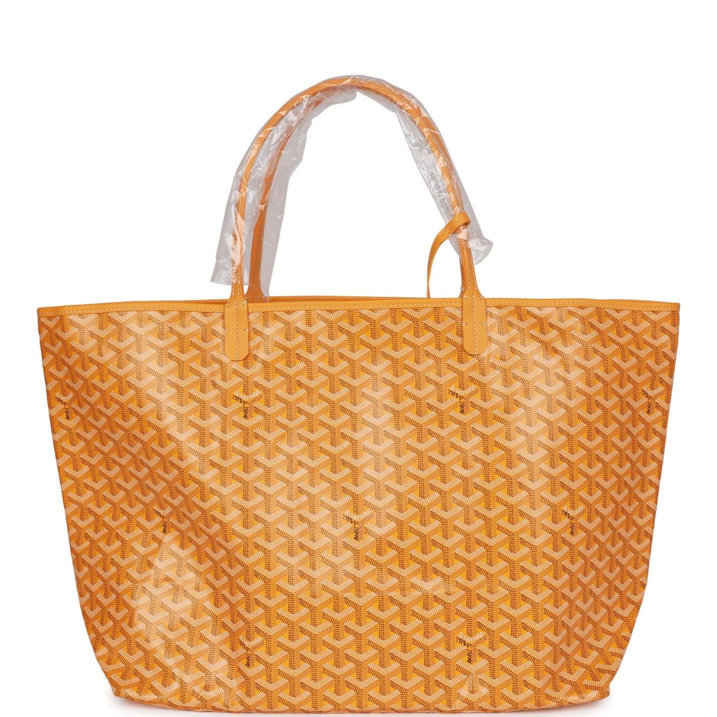 Goyard Goyardine Yellow St. Louis GM Tote Bag Palladium Hardware