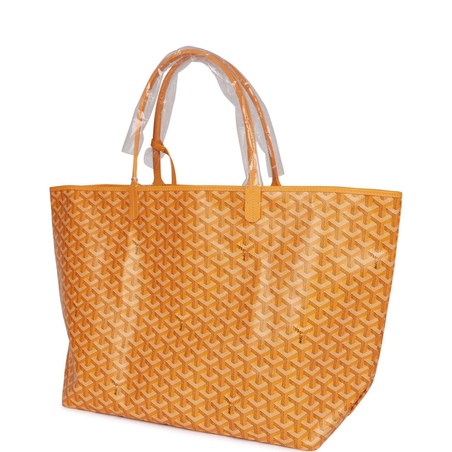 Goyard Goyardine Yellow St. Louis GM Tote Bag Palladium Hardware