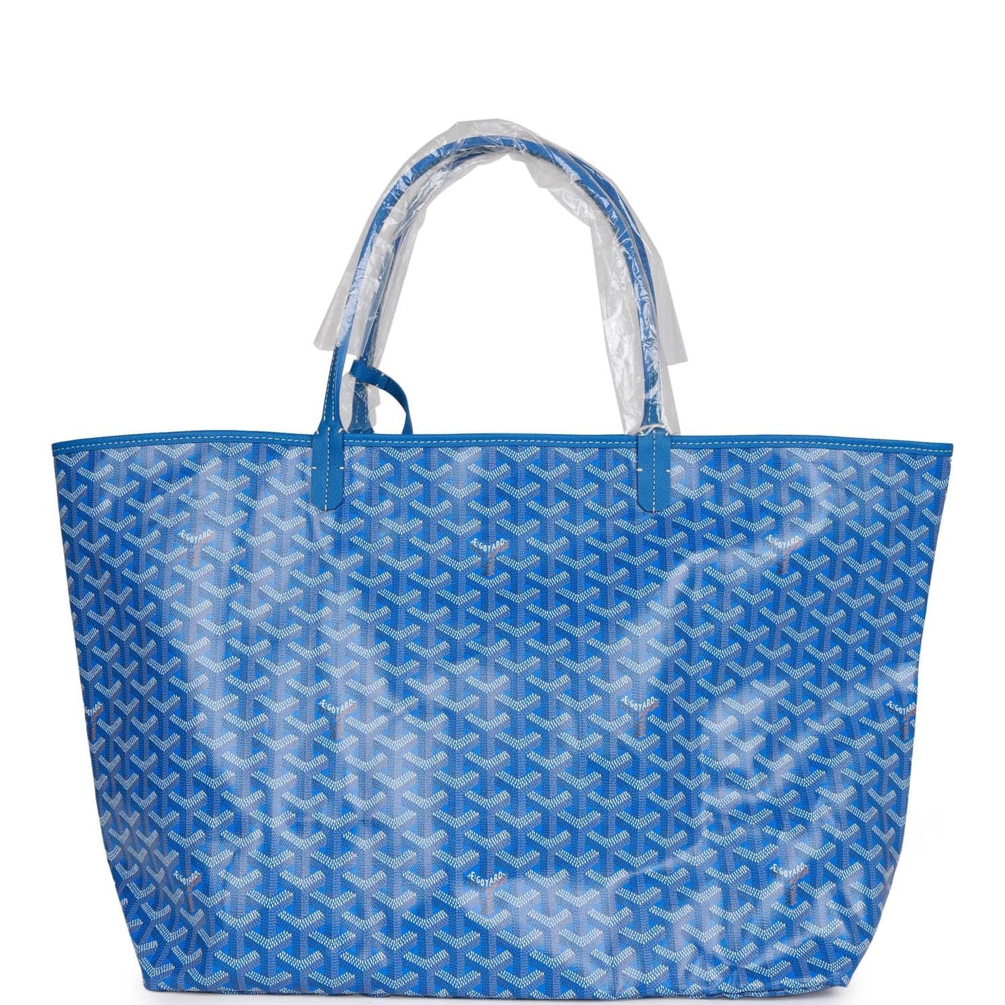 Goyard Goyardine Blue St. Louis GM Tote Bag Palladium Hardware