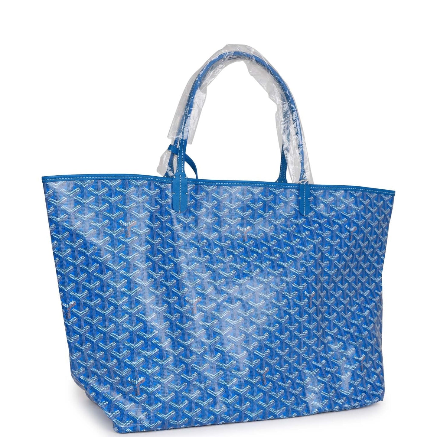 Goyard Goyardine Blue St. Louis GM Tote Bag Palladium Hardware