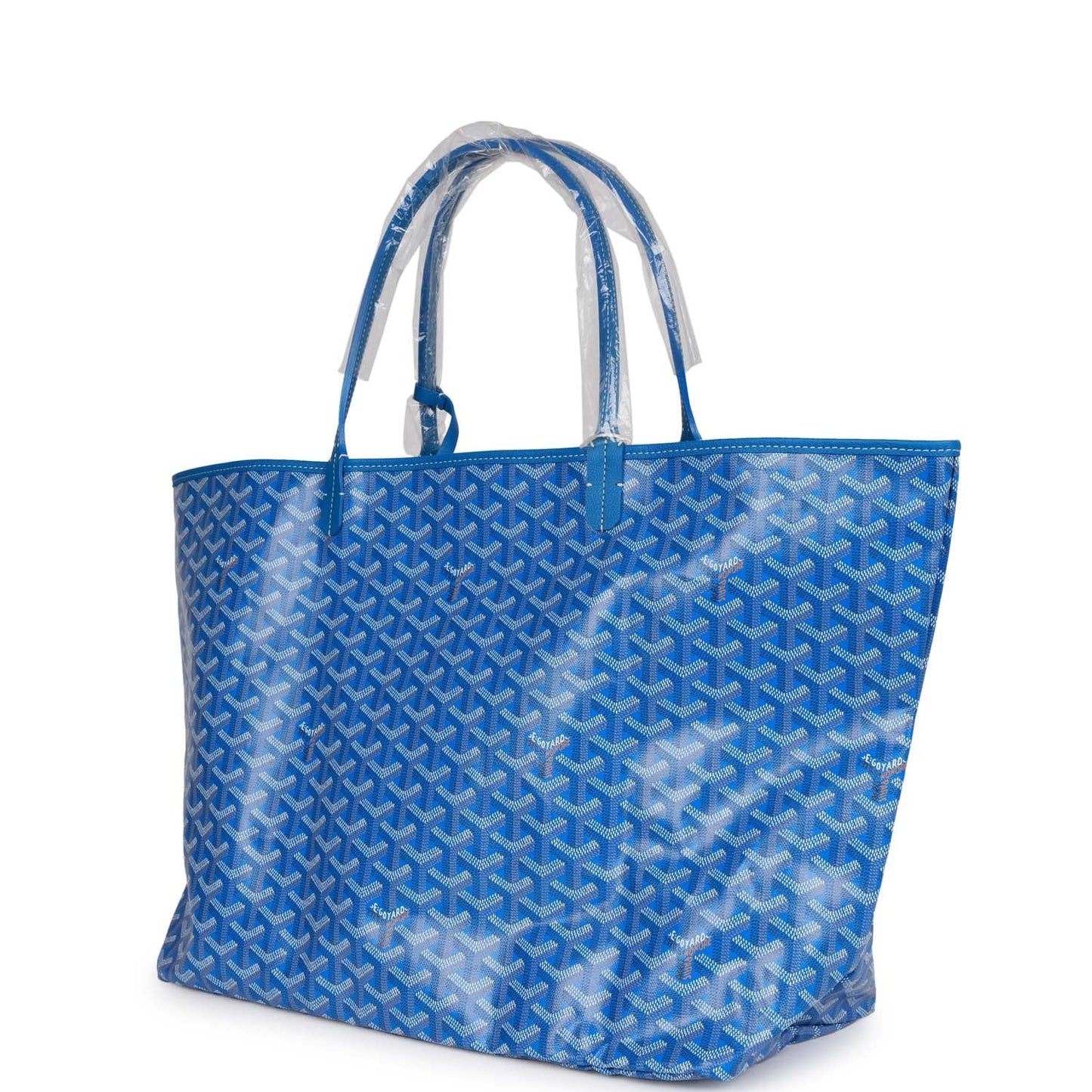 Goyard Goyardine Blue St. Louis GM Tote Bag Palladium Hardware