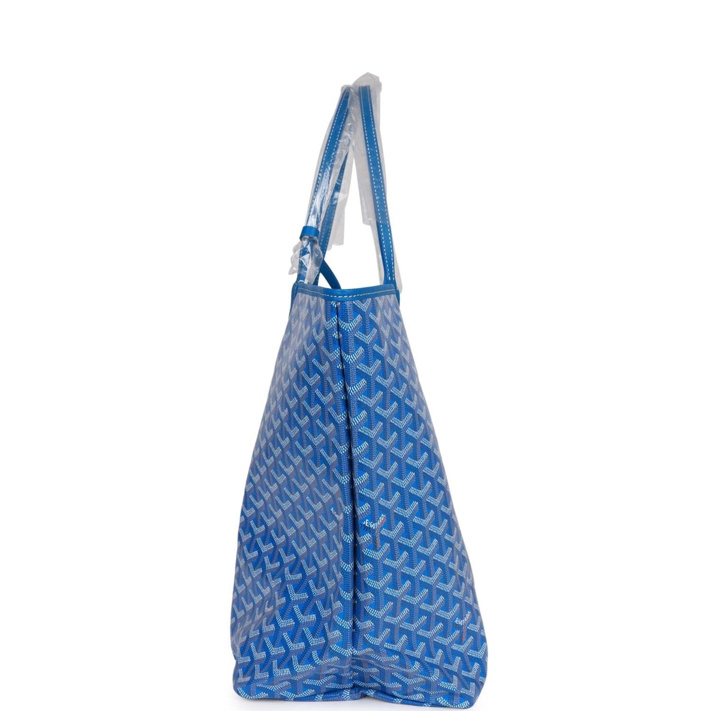 Goyard Goyardine Blue St. Louis GM Tote Bag Palladium Hardware