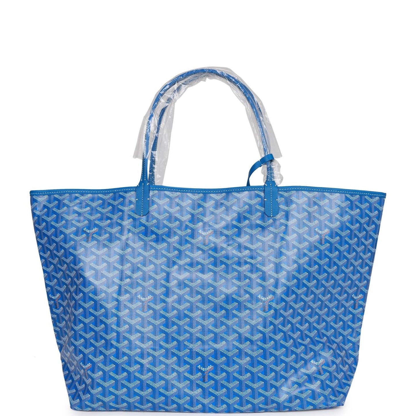 Goyard Goyardine Blue St. Louis GM Tote Bag Palladium Hardware