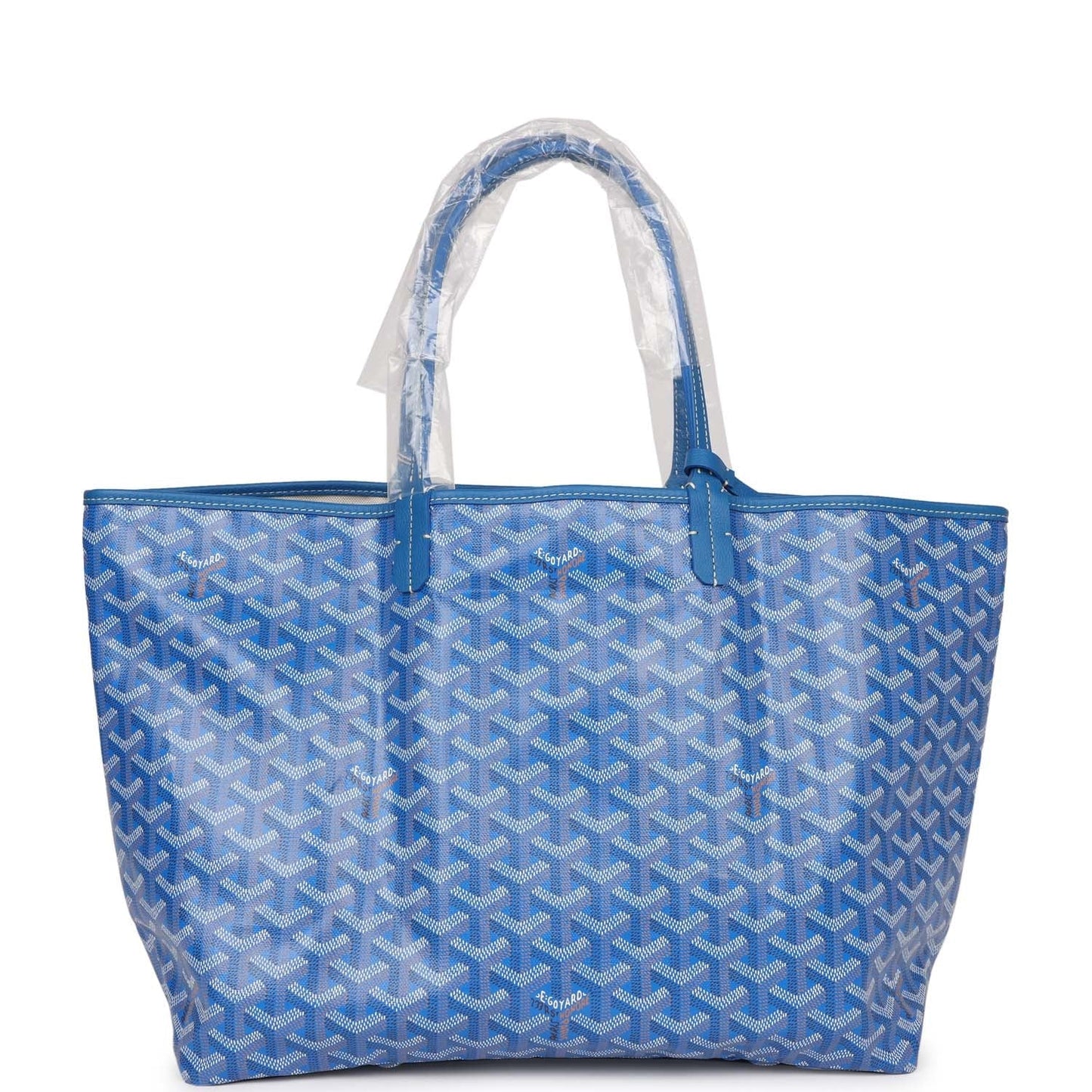 Goyard Goyardine Sky Blue St. Louis PM Tote Bag Palladium Hardware