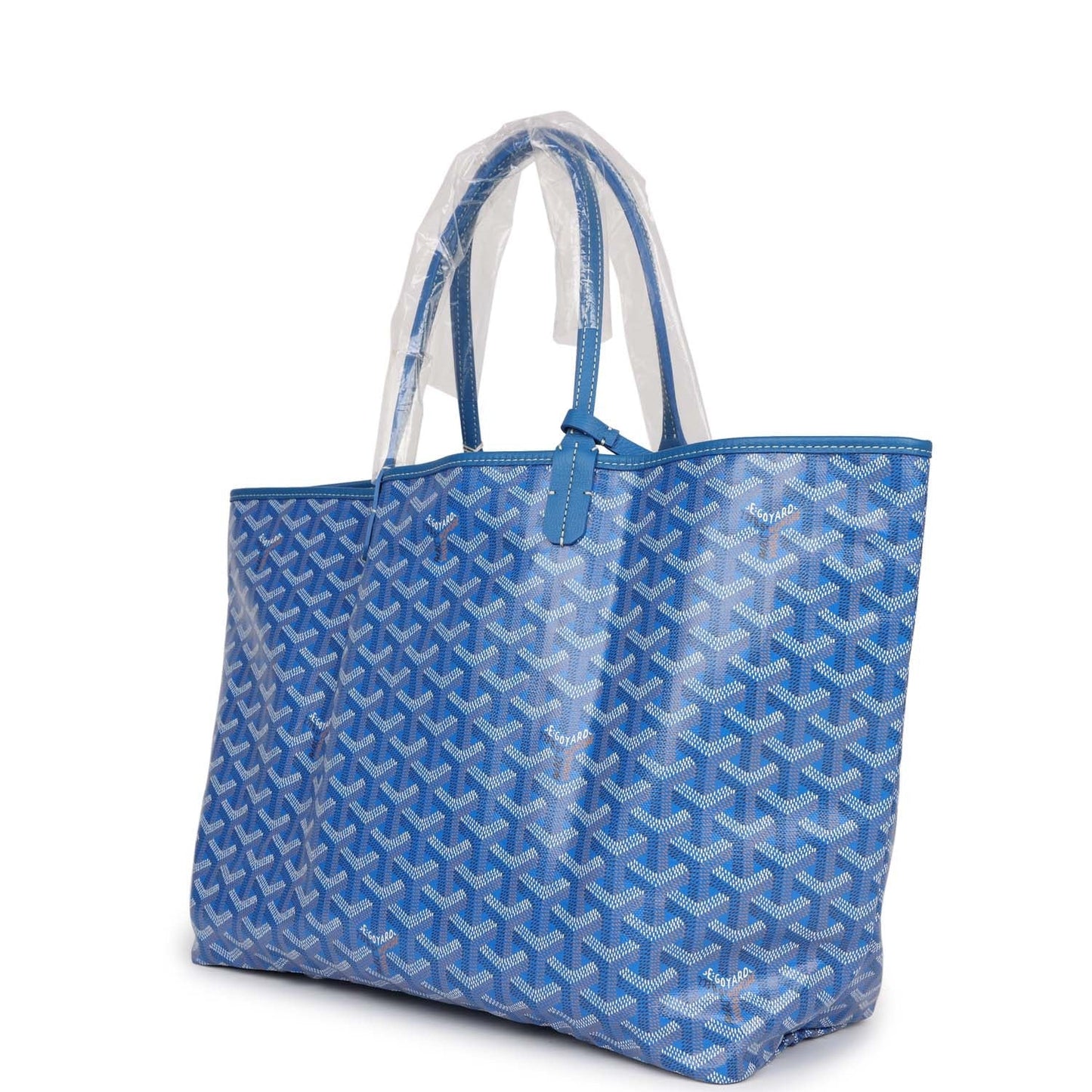 Goyard Goyardine Sky Blue St. Louis PM Tote Bag Palladium Hardware