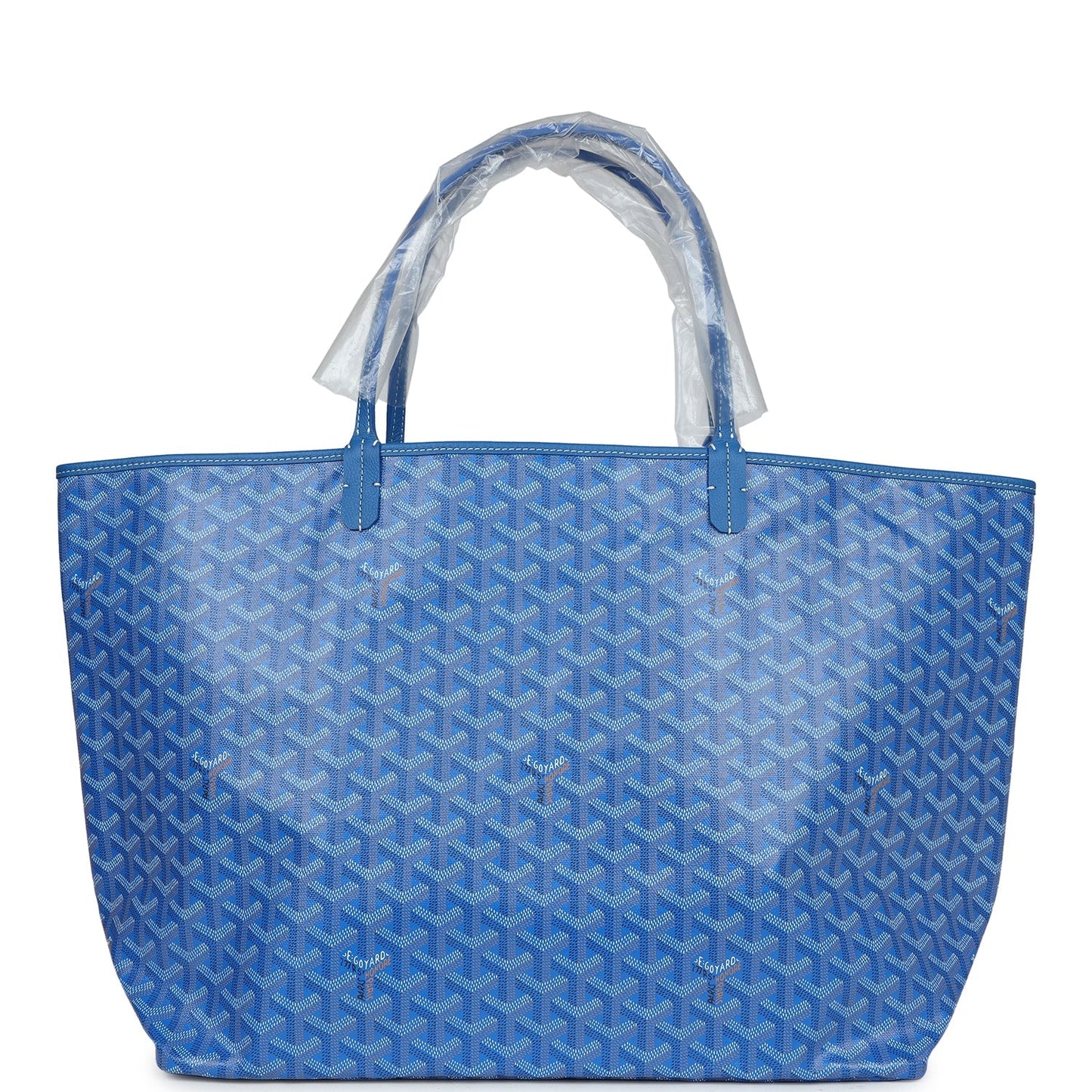 Goyard Goyardine Sky Blue St. Louis GM Tote Bag Palladium Hardware