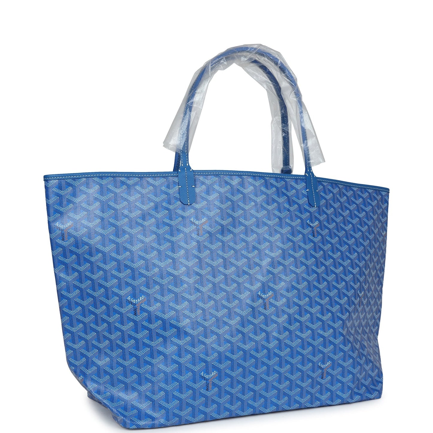 Goyard Goyardine Sky Blue St. Louis GM Tote Bag Palladium Hardware