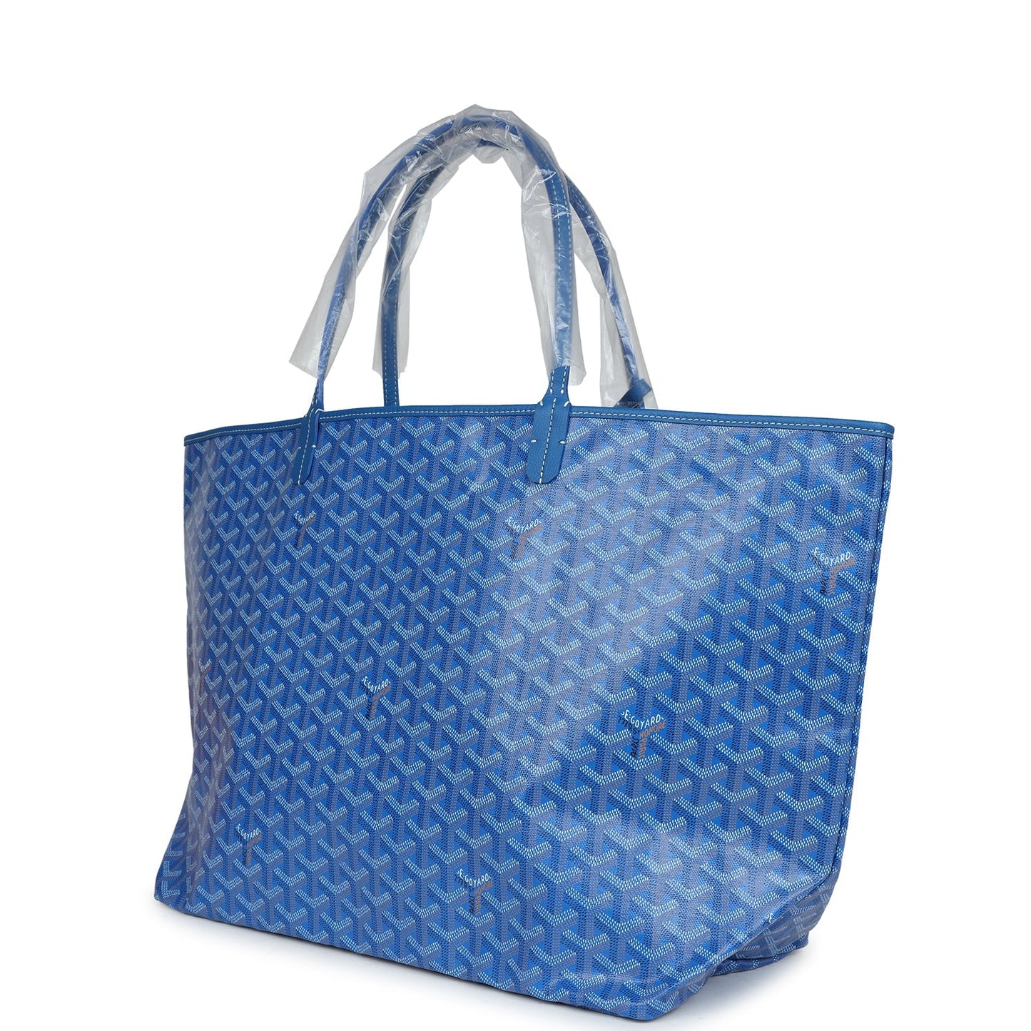 Goyard Goyardine Sky Blue St. Louis GM Tote Bag Palladium Hardware